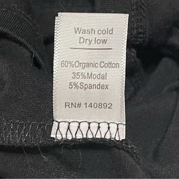 Marine Layer Woman Black Organic Cotton Long Sleeve Crew Neck Top Size M - Picture 11 of 12